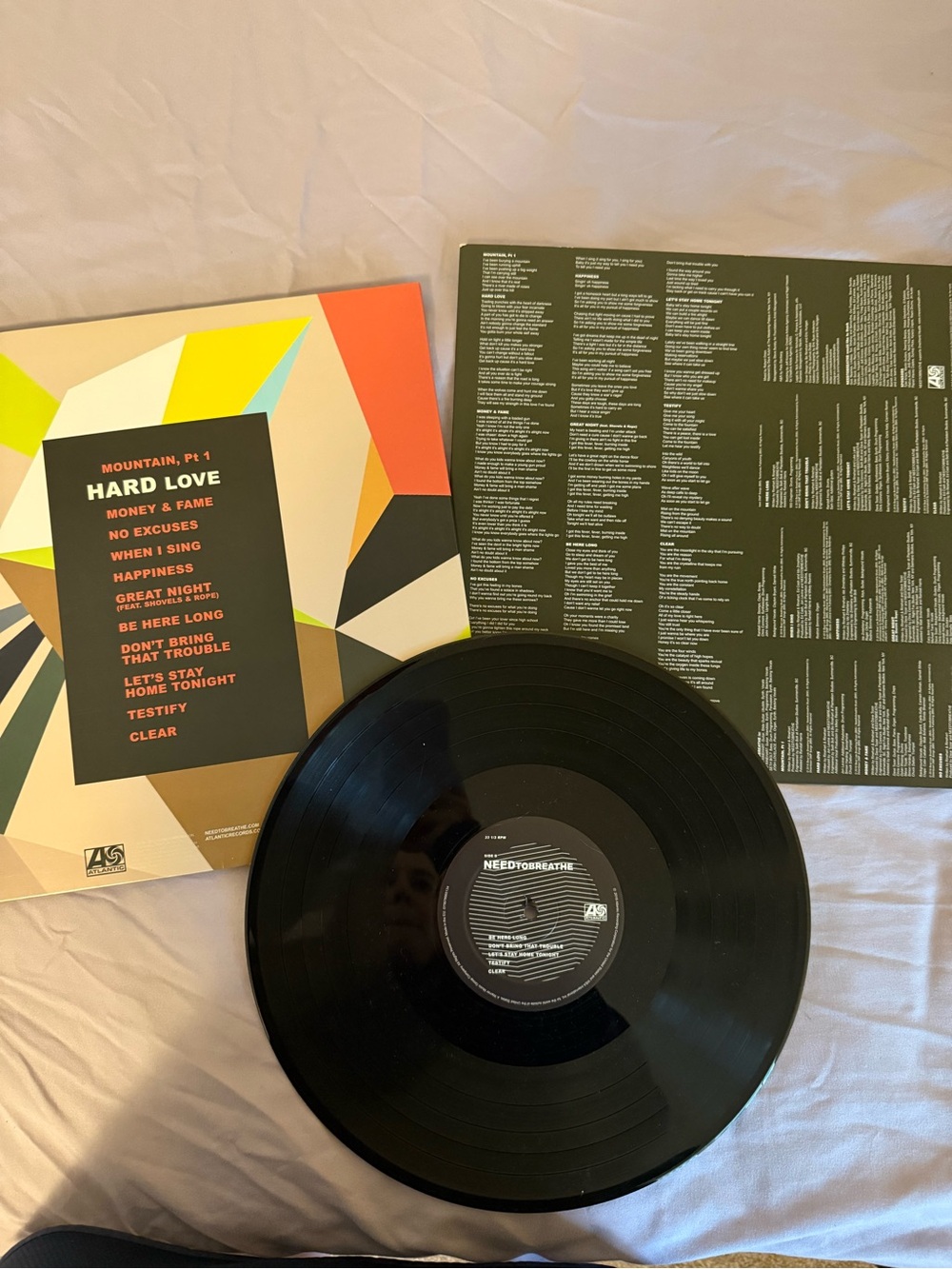 Needtobreathe vinyl record